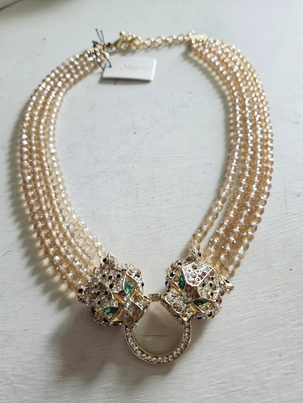 NWT Natasha Panther Necklace - Picture 5 of 7